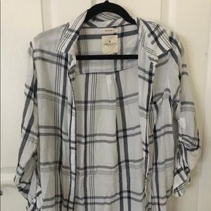 American Eagle White Flannel